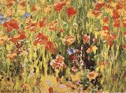 Robert William Vonnoh Poppies Spain oil painting reproduction